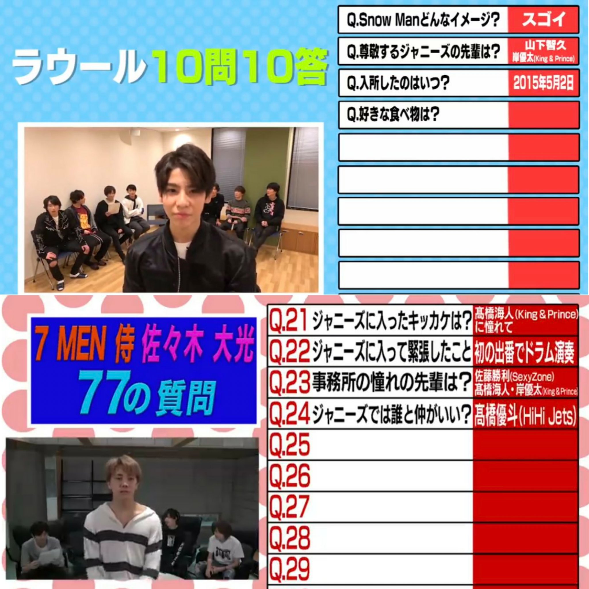 どんちゃん 岸くんを憧れの先輩 尊敬する先輩に選んでくれたジュニア君たち みんなダンス上手い系じゃない 岸優太 ラウール 佐々木大光 影山拓也 中村浩大 長瀬結星 どんちゃん 岸くんを憧れの先輩 尊敬する先輩に選んでくれたジュニア君たち みんなダンス上手い系じゃない 岸優太 ラウール 佐々木大光 影山拓也 中村浩大 長瀬結星