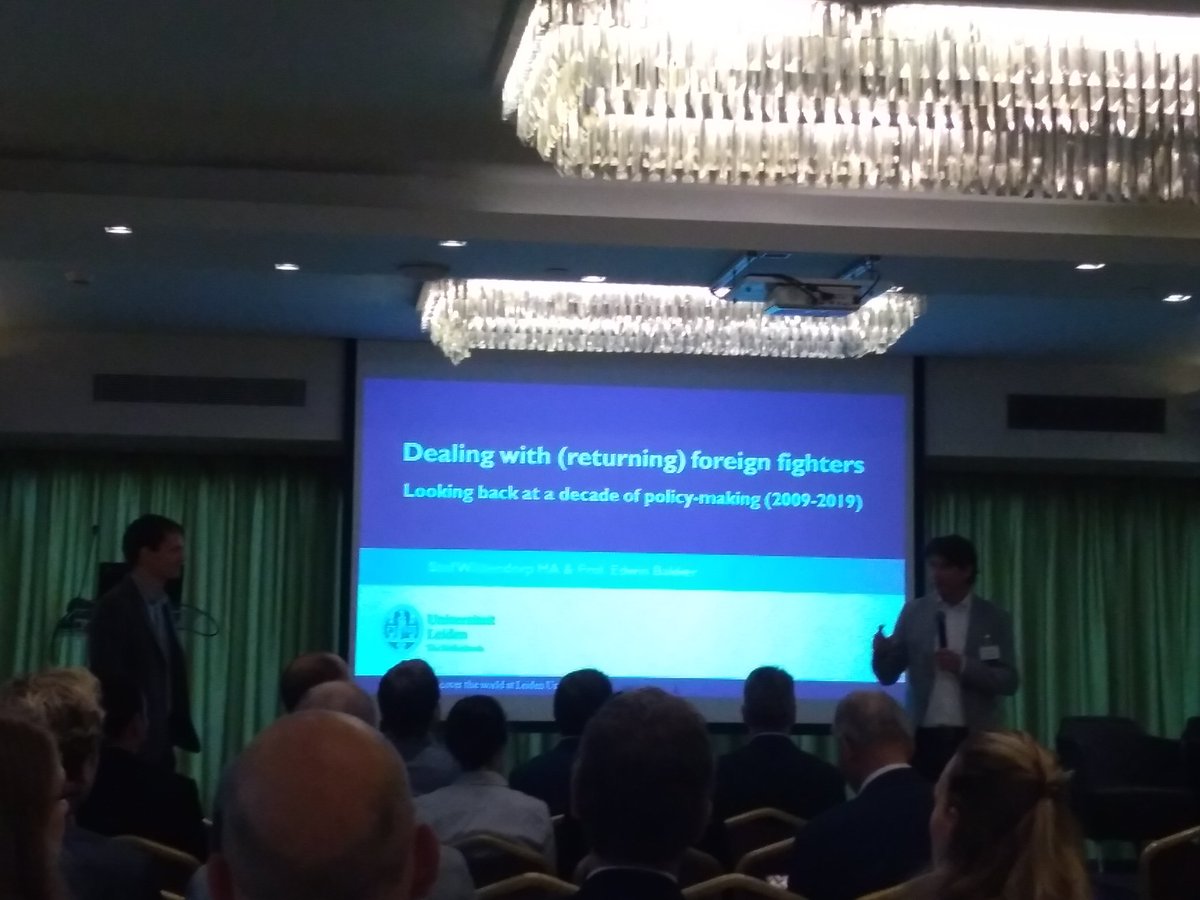 aleboncio's tweet image. Prof. Edwin Bakker &amp;amp; Step Wittendorp reflect on a decade of policy making regarding #foreignfighters at the #EENeT conference in Athens