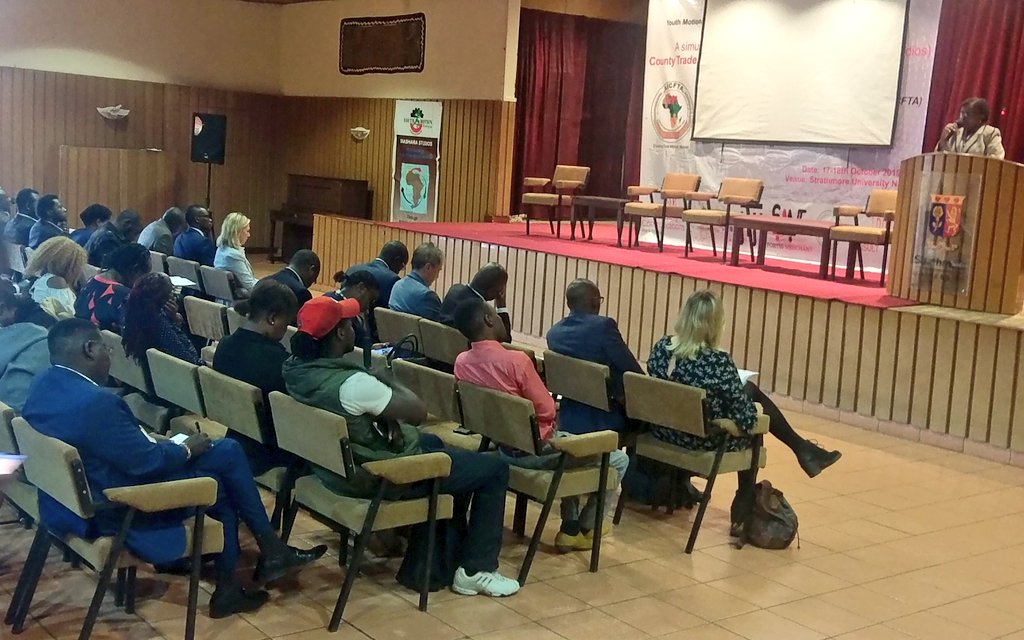 Elizabeth Kimulu,Director Social Sector from the Executive Office of the President gives the national outlook on youth and challenges in trade business at <a href="/SBSKenya/">Strathmore University Business School</a> during <a href="/youthmotionke/">YOUTH MOTION Kenya</a> forum on youth in trade business.

#BiasharaStudios #AfCFTA