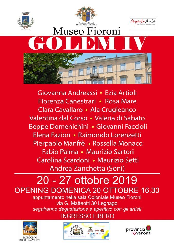 ComuneLegnago's tweet photo. "GOLEM IV" mostra d'arte allestita presso il Museo Fondazione Fioroni di #Legnago con artisti della fotografia, della ceramica, della scultura e della pittura. https://t.co/GKGwnEyPAe