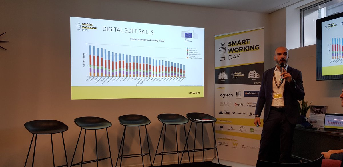 manageritalia's tweet image. #SWD19 #smartworking ok, ma prima colmiamo il digital divide col resto dei paesi europei!