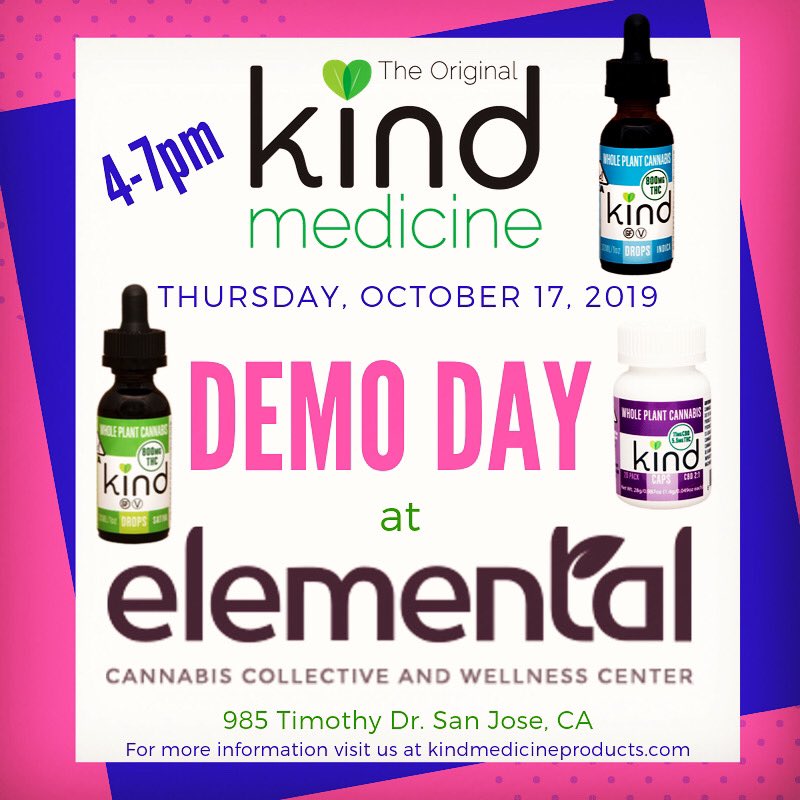 Why_Kind's tweet image. 🍃Kind in SJ at Elemental today 4-7pm👋🏻 🍁🚘#cannabis #thc #cbd #wholeplant #sj #holistichealing #bayarea #tincture #topical #capsule  #weloveourpatients #onlythebest  #demo #comeseeus #ontheroad #weouthere #positivevibes #bekind #dispensaries #educate #facetime #knowledgeispower