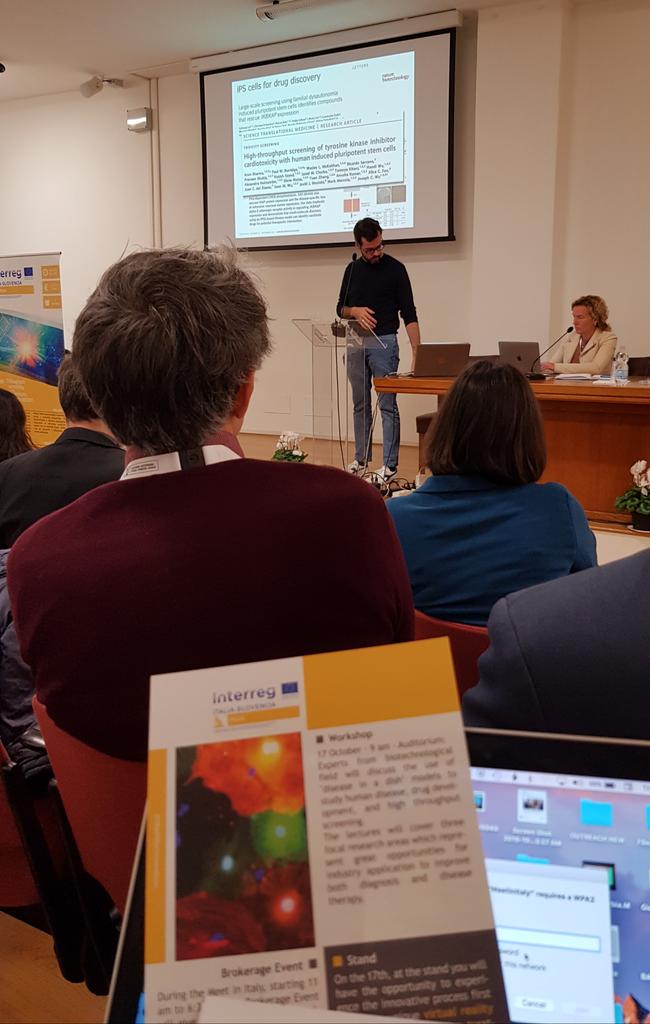 ICGEB's tweet photo. #MIT4LS2019 @prjTRAIN iPS cells and personalised and precision medicine in genetially-determined cardiac diseases - #ICGEB scientific excellence and collaboration for innovative solutions @ItalyMFA https://t.co/QrDlegdGOS https://t.co/uiosmFWJTt