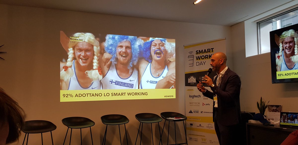 manageritalia's tweet image. #Finlandia patria indiscussa dello #smartworking Hanno lavorato tanto sulla parte culturale aumentando la consapevolezza, rendendo le persone responsabili #SWD19