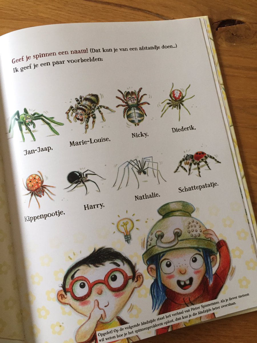 Kijkje in mijn boekenkast Tip 6: Spinnenalarm, nooit meer bang voor spinnen, een boek met leuke, grappige spinnenweetjes en misschien ook de oplossing om van spinnen(angst) af te komen! @4windstreken