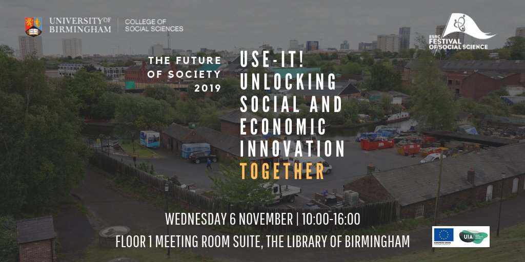 Join local residents & @unibirmingham academics on 6th Nov @ESRC #ESRCFestival to develop ideas to address some of the most fundamental issues affecting the future of our cities.
#CommunityResearch 
birmingham.ac.uk/university/col…