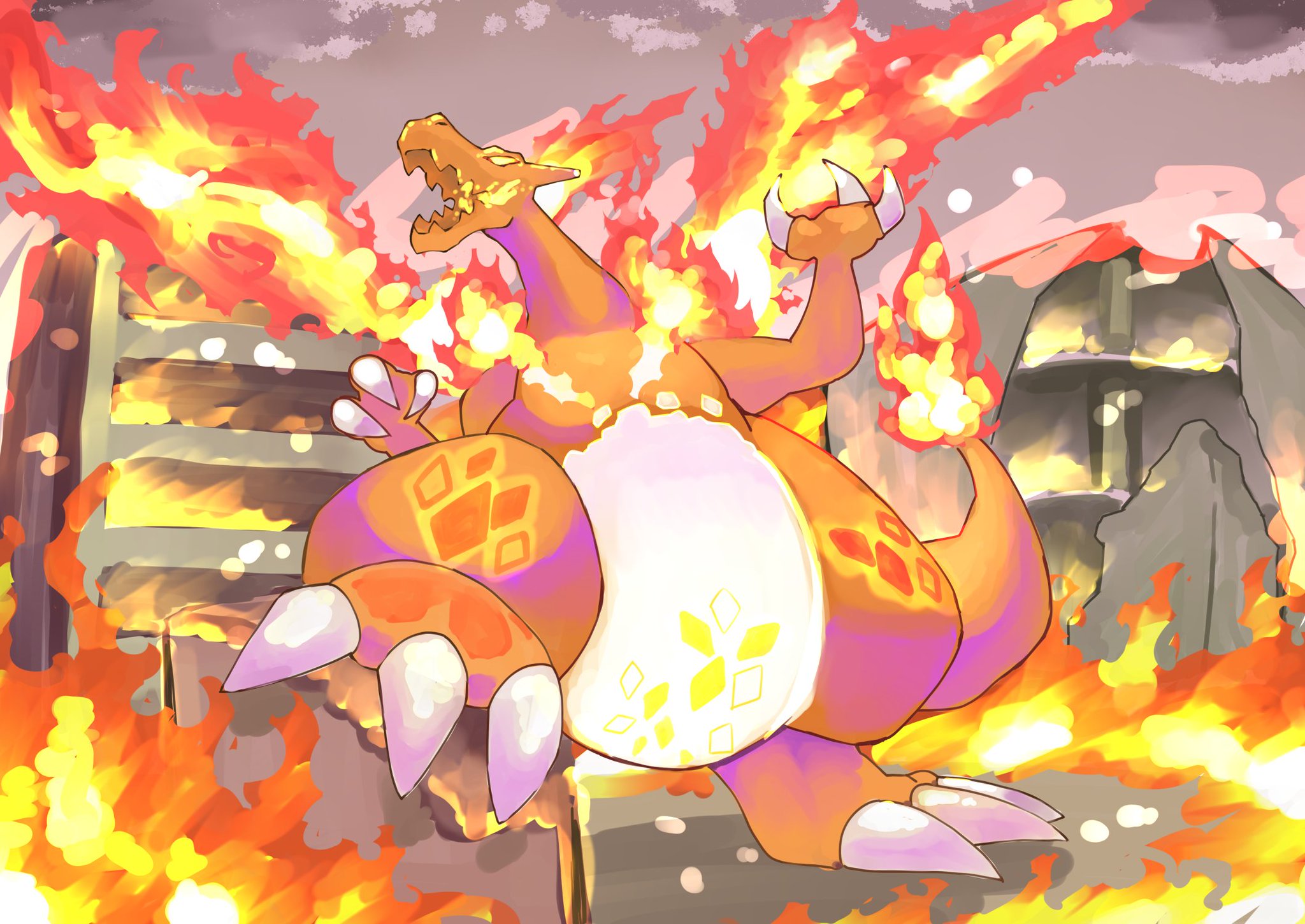カトゥー En Twitter キョダイマックスリザードンには町中で大暴れして欲しいですね ポケモン剣盾 T Co Gk7rt2wqu3 Twitter