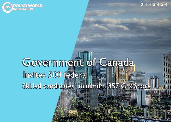 rwimmigration's tweet photo. The Government of Canada invited 500 Federal Skilled Trades Class candidates with Comprehensive Ranking Scores as low as 357 to apply for Canadian permanent residence
#CanadaPr #CanadaVisa #CanadaNews #CanadaPr #Prvisa #roundworldimmigration #rwiJanakpuri #RWIDelhi https://t.co/zFTq8EOH9A