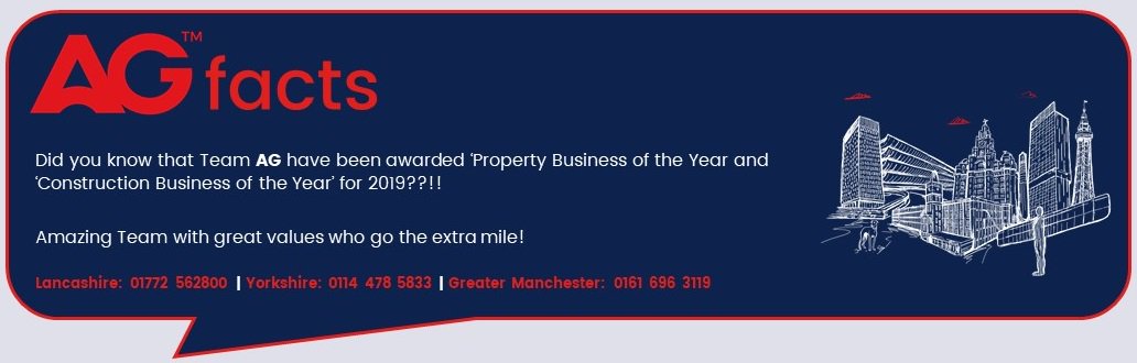 AndertonGables's tweet photo. #agfacts

Did you know that so far in 2019, Team AG have been named #Property and #Construction Business of the Year 2019! 

#RRA2019 #BIBAs2019 #teamwork #alloverthenorth https://t.co/80FDfGak8j