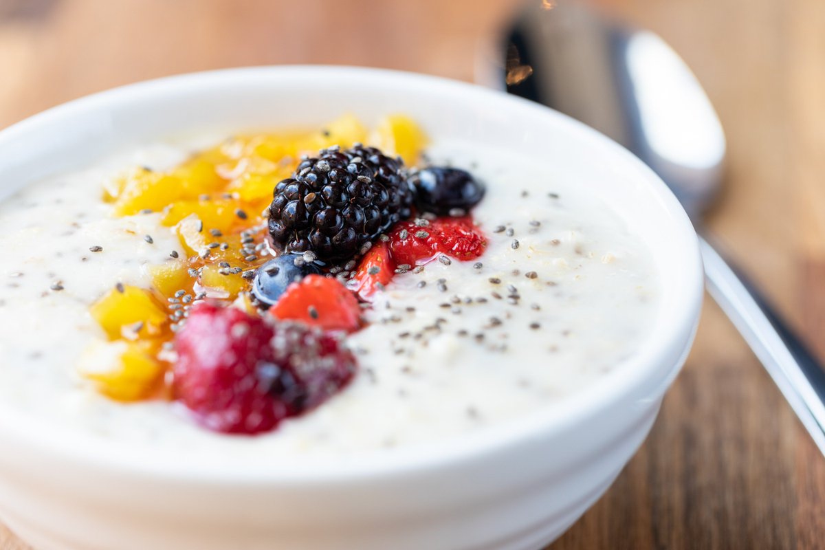 Need something refreshing? Try our coconut chia seed porridge topped with vanilla, mango compote and sweet seasonal berries... #northernquarter #mcrcoffee #mcrfoodie #manchesterfoodie #northernquartermanchester