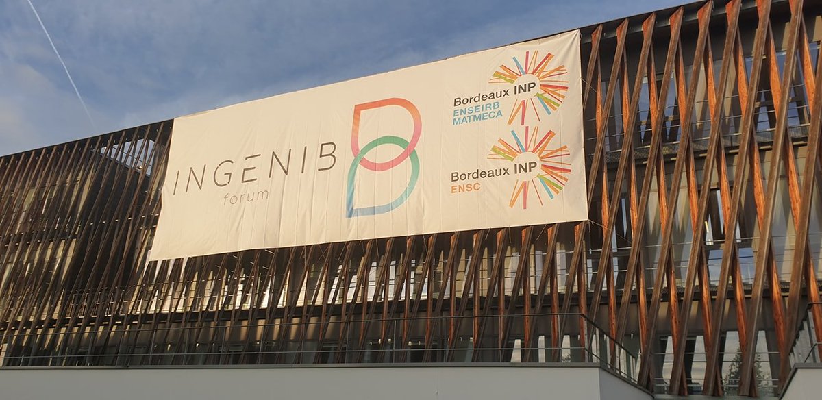 ENSEIRBMATMECA's tweet photo. Le forum #Ingenib, c'est aujourd'hui à l'@ENSEIRB-MATMECA . 88 entreprises sont présentes pour présenter leurs activités et proposer des offres de stages ! 😄👩‍💼👨‍💼🤝 #recrutement #stages #emplois 
cc @ENSC_Bordeaux https://t.co/CnsMXIcaLU