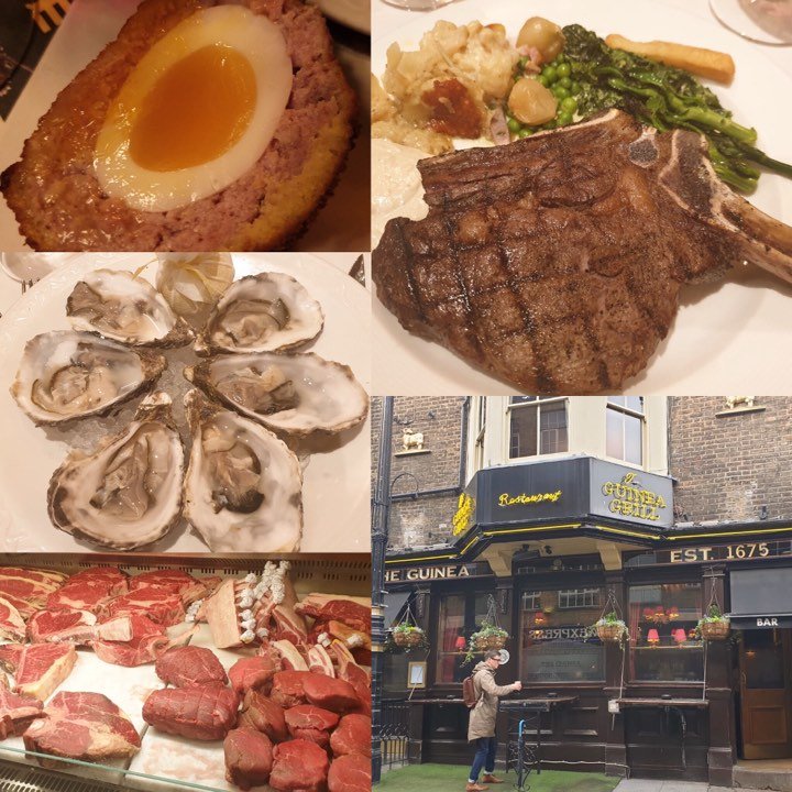 UKPropertyJobs's tweet photo. Another unforgettable experience at the @GuineaGrill for our MD @PropPersonnel. Everything was superb, from the oysters to the rib steak on the bone to the pub snacks! Best restaurant for a #clientlunch ๐๐ป ๐ฅฉ ๐ท. #Food https://t.co/iGJ1EDqKCm