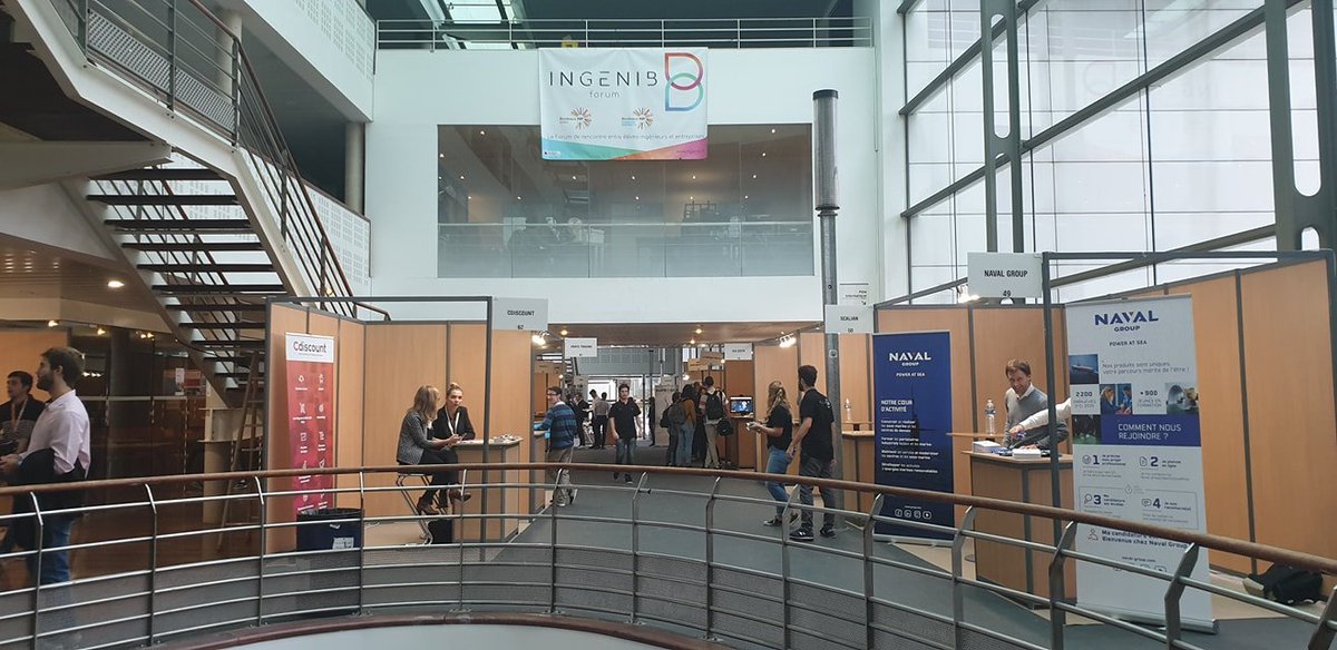 ENSEIRBMATMECA's tweet photo. Le forum #Ingenib, c'est aujourd'hui à l'@ENSEIRB-MATMECA . 88 entreprises sont présentes pour présenter leurs activités et proposer des offres de stages ! 😄👩‍💼👨‍💼🤝 #recrutement #stages #emplois 
cc @ENSC_Bordeaux https://t.co/CnsMXIcaLU