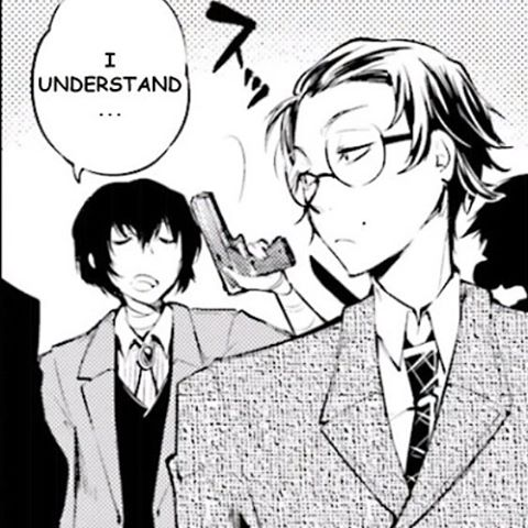 Dazai and Ango were also friends! Much like Oda, Ango had his agreements and disagreements with Dazai's opinions but were friendly. I will say that compared to Oda, their friendship was more open and their interactions are just recorded as Dazai's interactions with Oda.