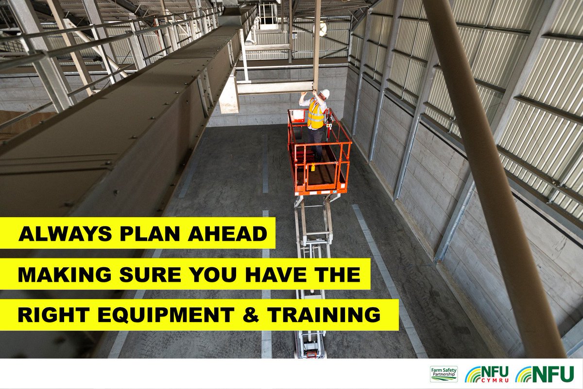 OPICOag's tweet image. Where maintenance work at height cannot be avoided, plan ahead to make sure you have the right equipment and training. #FarmSafetyPartnership #FarmSafety #SafeStop #BackBritishFarming #MindYourHead @FSP_England