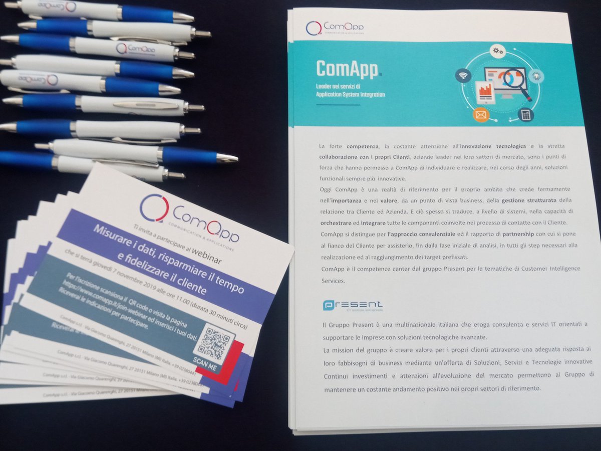ComAppSRL's tweet photo. #cx2020 #contactcenter #CustomerExperience #daivalorealtempo #comappsrl @CMIMagazine1 Incontriamoci al nostro desk informazioni! https://t.co/vOaTnD794H