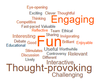 StephenWelch11's tweet photo. ... and we're done! The materials for next week's @iabcuk #ethics event are in print. We've created an extended case study (with electronic voting) to play, using #ECCASE. This was the word cloud of feedback from our last ethics event. See you there!
https://t.co/MRAcvobt67 https://t.co/Hp3aLbUda8