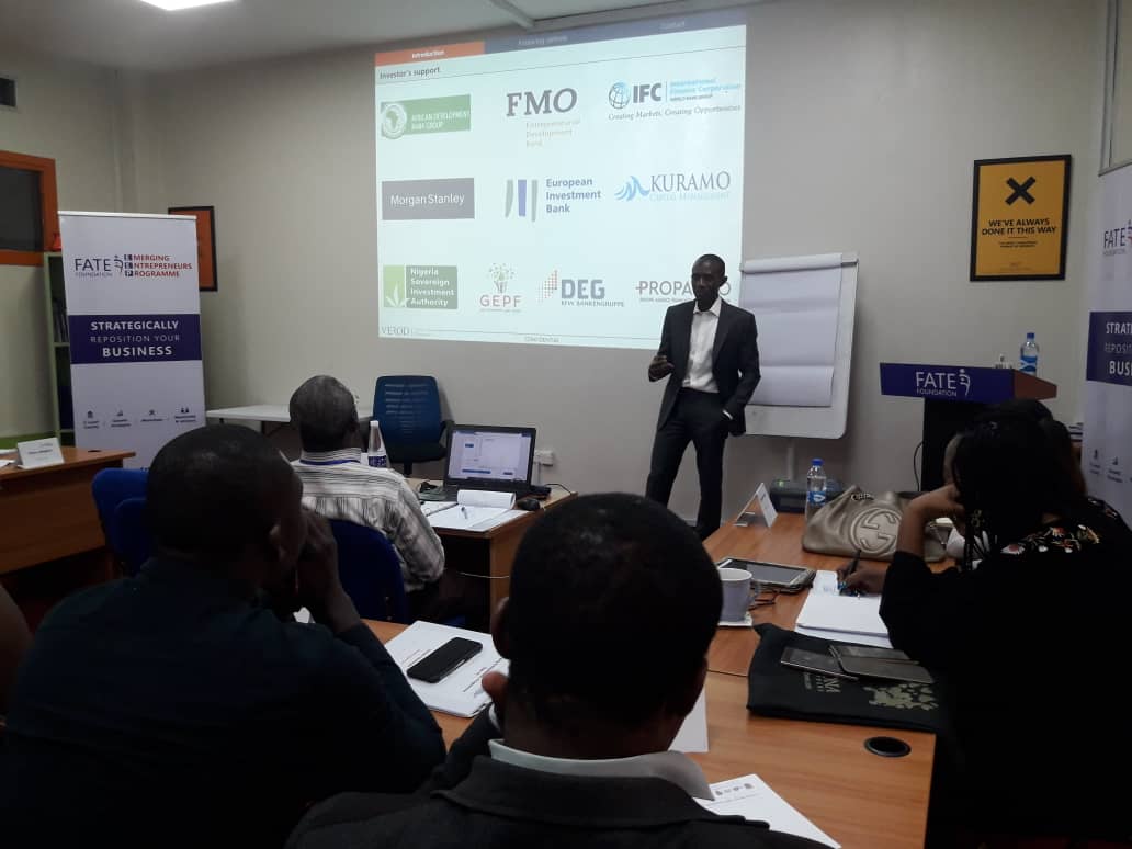FATEFoundation's tweet photo. One of the sessions our #EEP entrepreneurs had this week was on finance for growth - Exploring Various Growth Focused Financing Opportunities including Debt and Equity.
We say a big thank you to Mr.Danladi Verheijen for facilitating this session.
#Financingforgrowth https://t.co/fiCabB6CGR