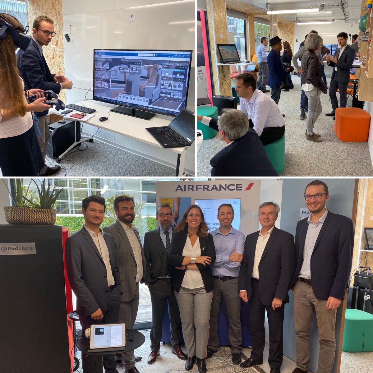MelanieFicher's tweet photo. Thank you @AirFranceKLM for having us at the #AF_TechDays. Our @Dassault3DS team was thrilled to showcase how our A&D solutions on the #3DEXPERIENCE platform help #airlines differentiate themselves! #AF_DigitalFactory @AFnewsroom #VR https://t.co/u7Eo5xXiqn