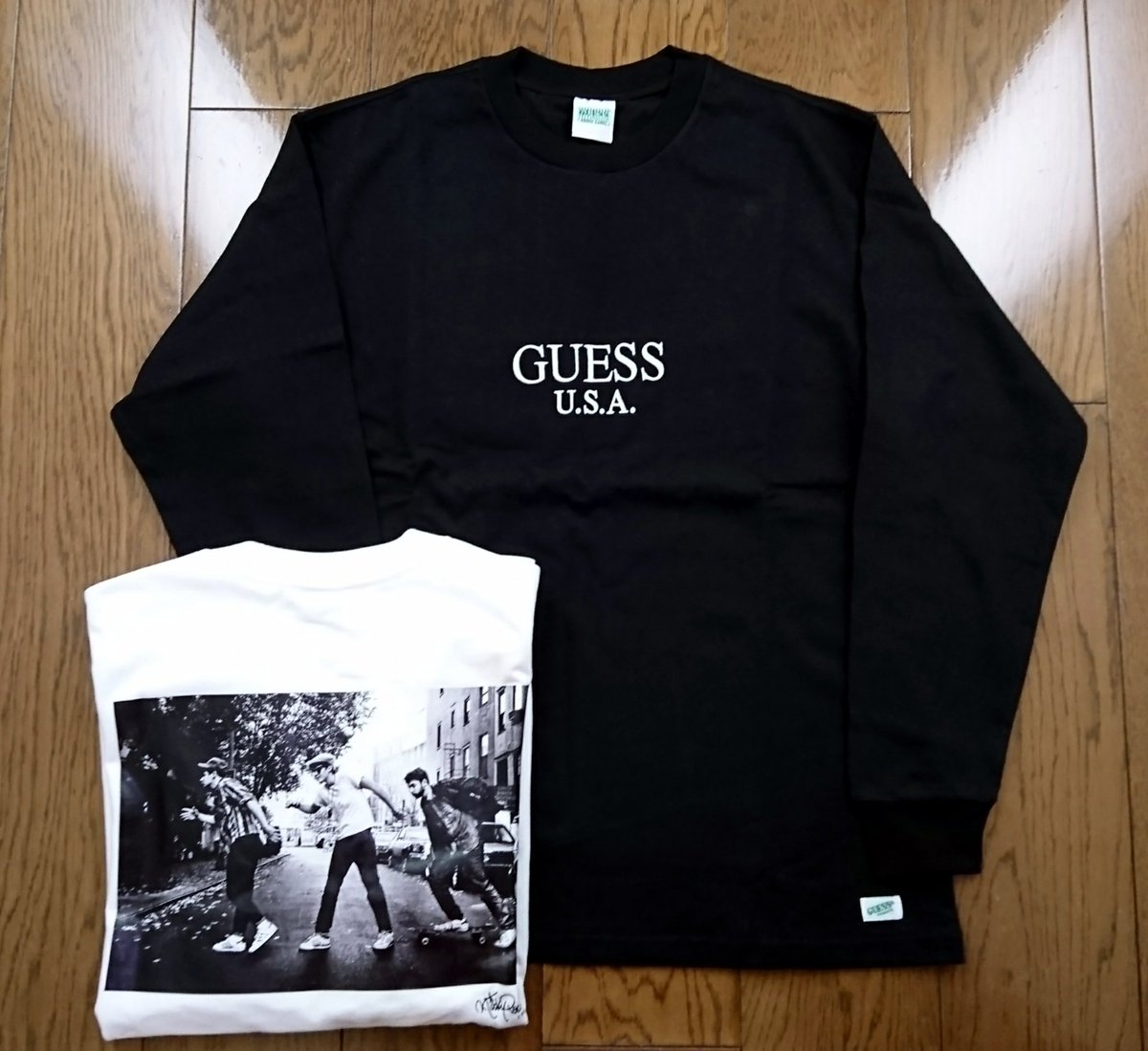jungroove0's tweet photo. [New arrival]

GUESS GREEN LABEL×Ricky Powell

Beastie Booys ＃3

Tee ￥7,900-+tax
L/S Tee ￥8,900-+tax

＃Guessgreenlabel ＃guess ＃GGL ＃RickyPowell ＃JUNGROOVE https://t.co/g6OiJWLRyv