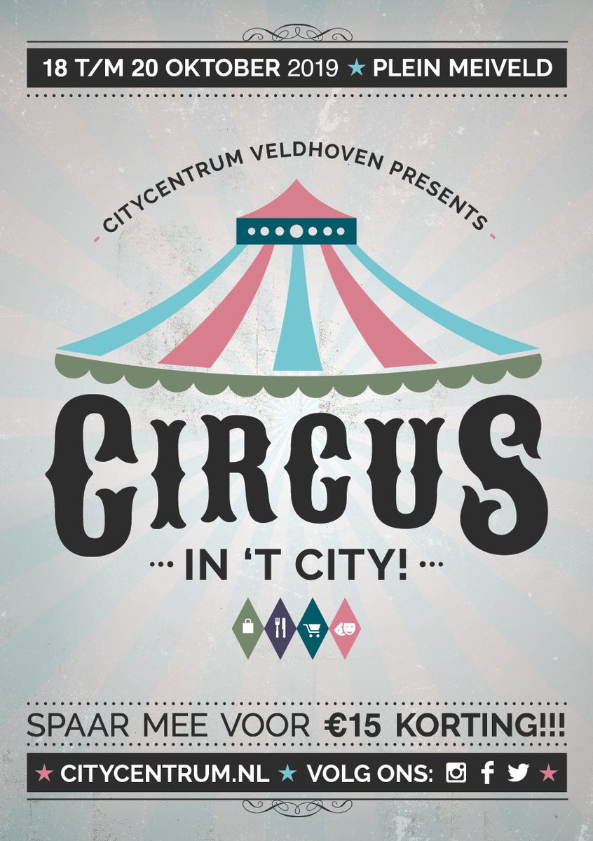 Dit weekend is het zover: Circus in ’t City!

🎪De tent op het Meiveld is 30 min. voor aanvang open
🎪Een voorstelling duurt 60 tot 75 min.
🎪Er is een extra toilet beschikbaar
🎪Drinken kan gekocht worden aan de bar

Wij wensen iedereen heel veel plezier! 
#40jaarcitycentrum