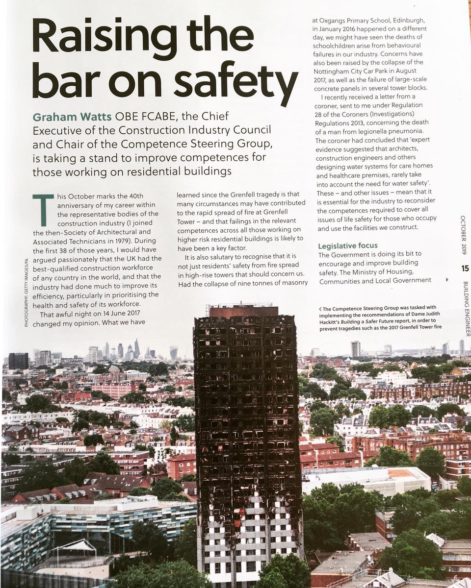 GWDanceWriter's tweet image. Article on #buildingsafety in #BuildingEngineer