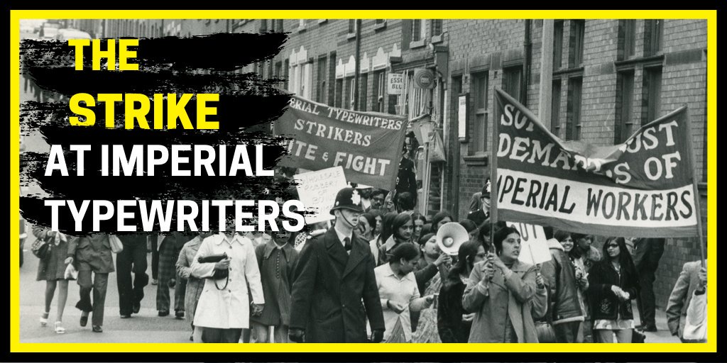 Imperial_Strike's tweet photo. FINAL 3 DAYS!

In May 1974 at Imperial Typewriters, an Asian woman and her friends found they were getting paid less than white workers of the same grade. A group of 39 staff decided to act. Our exhibition celebrates these pioneers: https://t.co/JHV2Rq6HqB https://t.co/dsczHhSxqi