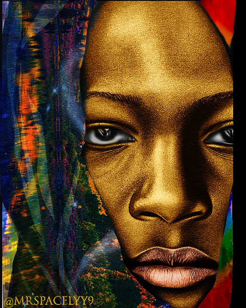 mrspacelyy9's tweet photo. @Phindile_83 *Title - Melanin Melancholy
*Artwork - @mrspacelyy9 
*Muse - Africa
*Software - photoshop 
*Medium - @Wacom intuos medium BT pen pistachio drawing tablet.👨🏾‍🎨🎨🖌🔥🚀
*
*
#Artist #Art #MyArt #Graphic #Photoshop #Digital #DigitalArtist #Painting #Throwback #ThrowbackThursday #Tbt https://t.co/VfvQvhotoC