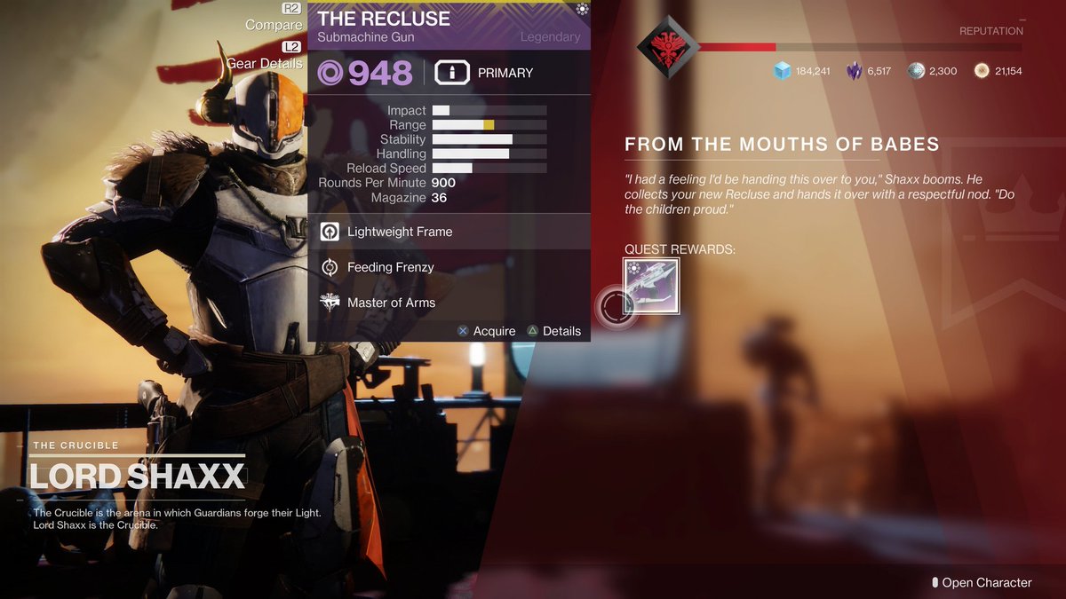 KONinJAPAN's tweet photo. Relearning how to use a controller for fps games has been a challenge. I tried last season but I can't lie I played like trash... But I didn't give up, just kept practicing, kept learning, kept improving... And it might be late but it's mine... #recluse #Destiny2 #nocarry https://t.co/XCaT8bQi5Y