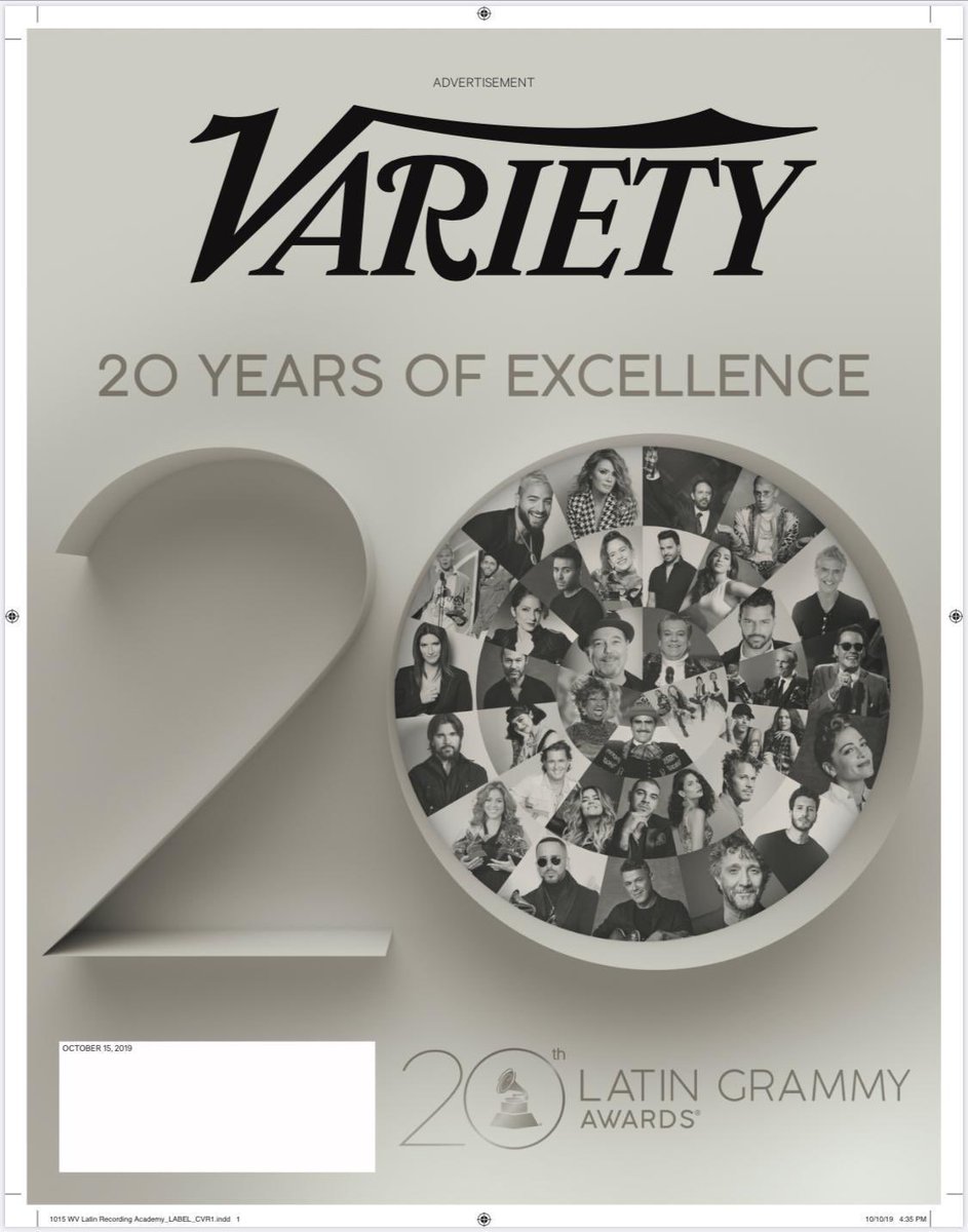 ¡FELIZ 20 ANIVERSARIO 
#LATINGRAMMY! Es un honor 
formar parte de tu historia.

<a href="/Variety/">Variety</a> <a href="/LatinGRAMMYs/">The Latin Recording Academy / Latin GRAMMYs</a>