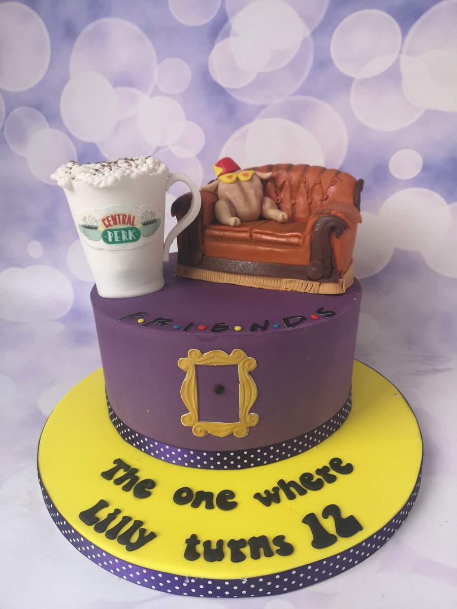 LilyBellesCakes's tweet image. Friends themed cake for Lilly. Happy birthday. #cake #lilybellescake #clonee #dunboyne