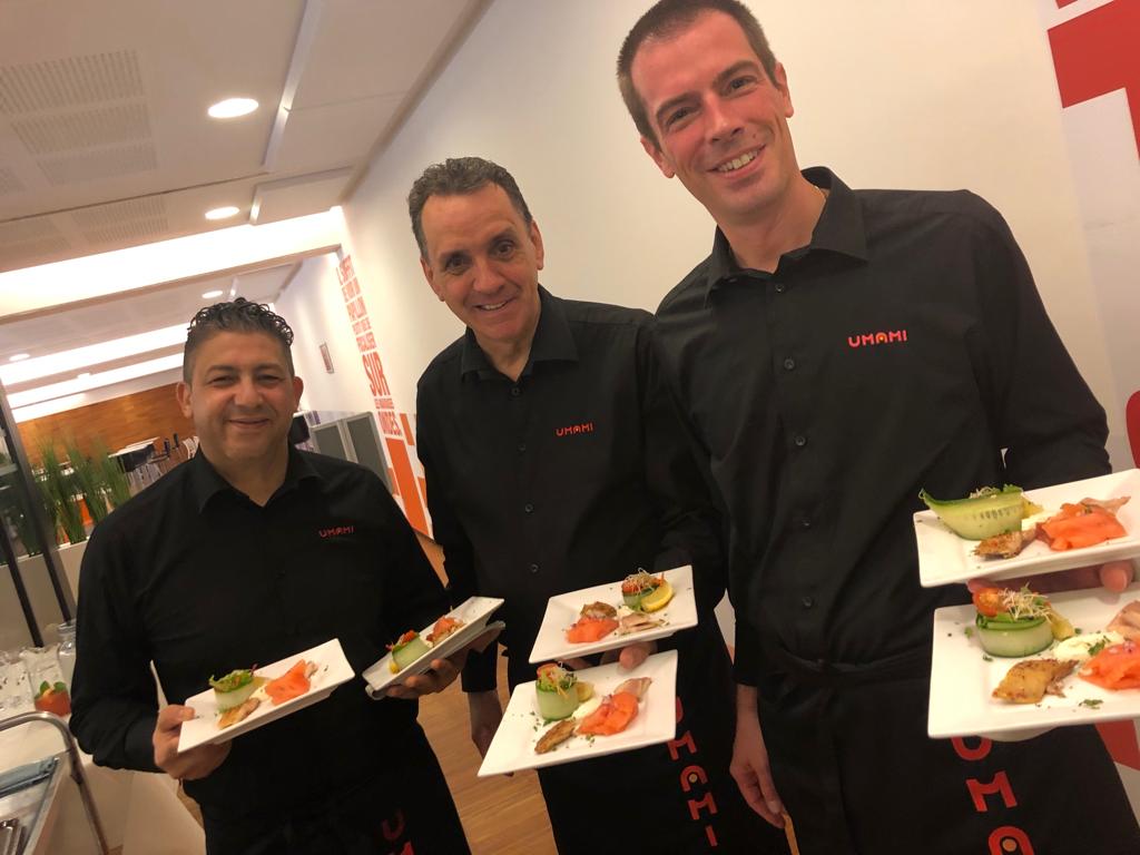 HappyAging_'s tweet photo. We zijn toe aan een hapje tijdens #pilotstable #happyagingday2019! Dank voor de goede zorgen voor de innerlijke mens Umami catering @uhasselt https://t.co/svJDafpifj