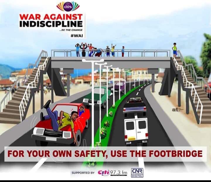 SealLimited's tweet photo. We campaigned for the footbridges. Let’s use them please. Let’s reduce accidents on our highways. https://t.co/3xkSZRFSKm