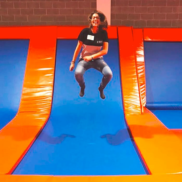 BagesSalting's tweet photo. Salta salta i no paris de saltar! Diverteix-te com mai en el nostre trampoline park👌😉 #backflip #manresa #parkour #bages #salting #saltaivola #saltimbanqui https://t.co/mSenbYXp41