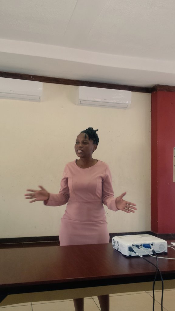 Mrs Hadebe the Lobby and Advocay Officer at Masakhaneni outlines the objectives of the Local Peace Committees planning workshop which are to reflect on the work done by the Local Peace Committees in the communities as well as to adopt guiding operating principles post 2019.