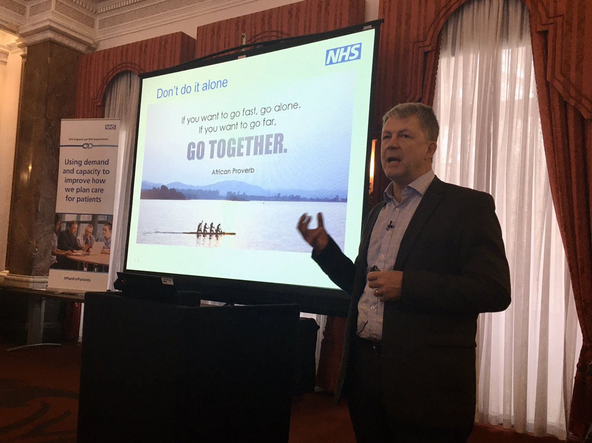 @HughMcCaughey reminding us to work together to #PlanForPatients at the Demand and Capacity Summit 🌍
