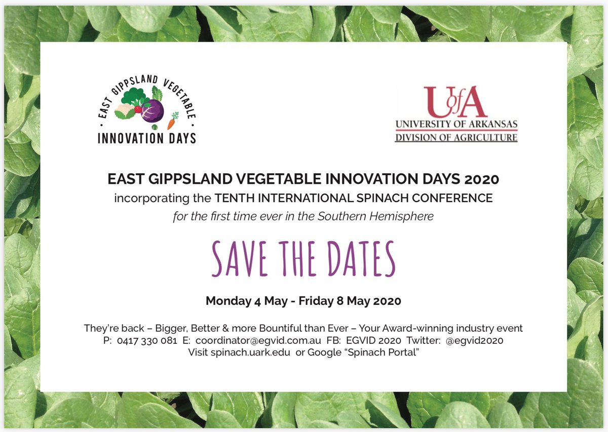 International Spinach Conference tweet media