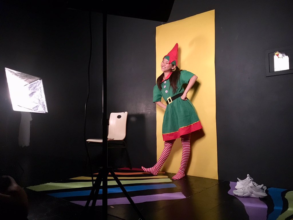 Elf photo shoot! New posters coming at the beginning of November. 🎄 #elfthemusicaljr #StageCatsRemix #CISBStageCats #myCISB