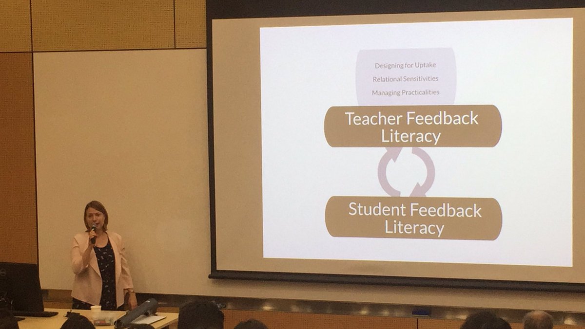 PhilSmythEAP's tweet photo. Bi-directional relationship in developing feedback literacy. A lot to be learned from students argues @DocWinstone #WinstoneCarless https://t.co/SRFO6H4SXY