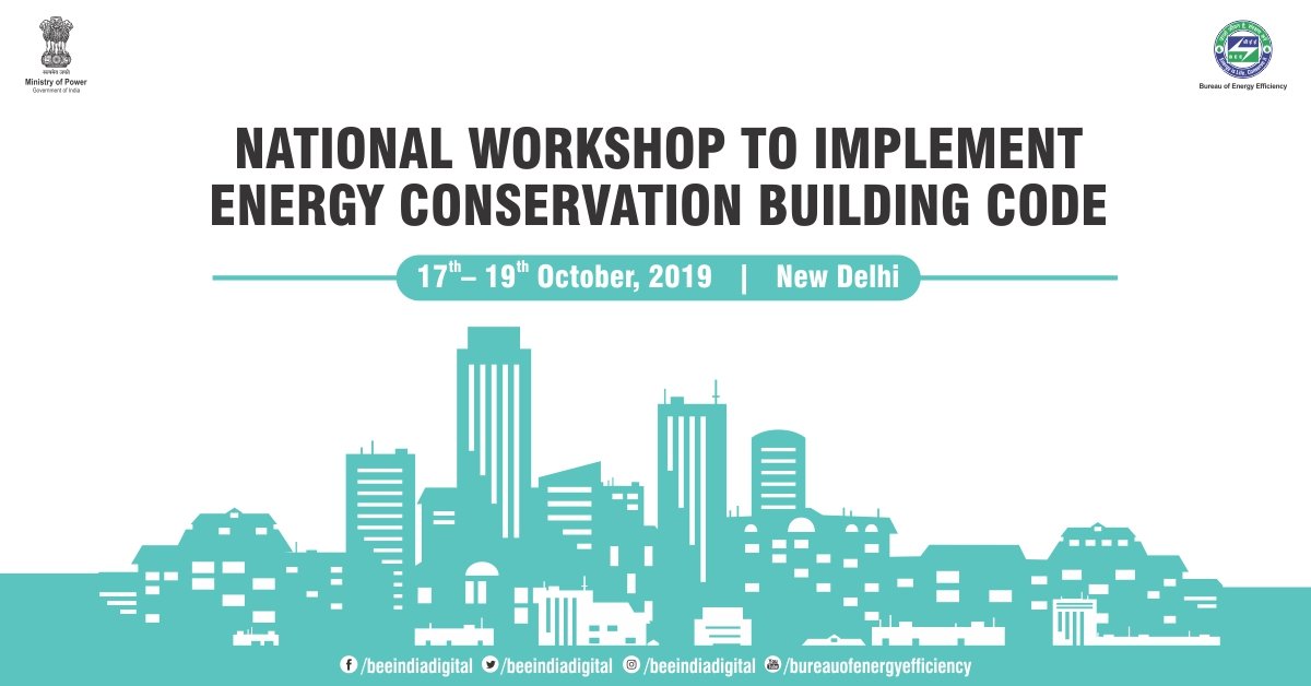 beeindiadigital's tweet photo. Bureau of Energy Efficiency is organizing a National Workshop to implement #EnergyConservationBuildingCode (ECBC).
The objective of this workshop is to share the best practices, success stories, status, and future initiatives of ECBC in India. #NationalConclave #EnergyEfficiency https://t.co/d0WcfQYTcY