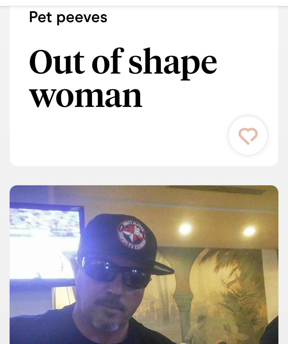 PRwahine's tweet photo. I found this ridiculous asshat on the dating app @hinge. https://t.co/LjnZH6Tfl6