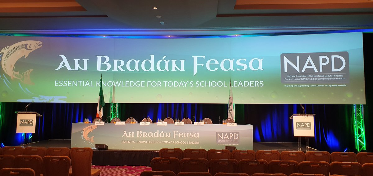 gaafutureleader's tweet photo. We are delighted to be here at the @NAPD_IE Conference to discuss the GAA/PDST Future Leaders Programme with Principals and Deputies. A huge thank you to @NAPD_IE for the opportunity to address the audience. https://t.co/vBx8gkt7c0