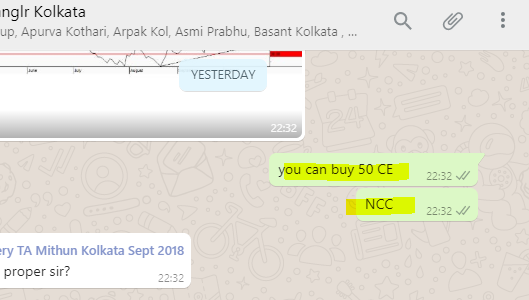 Thekalal's tweet photo. #NCC-  50 CE 3.20 from 2 rs (suggested yesterday)

LOT 8000 shares 

when other enter for buy then you get ready to sell https://t.co/PEt0fSbASj