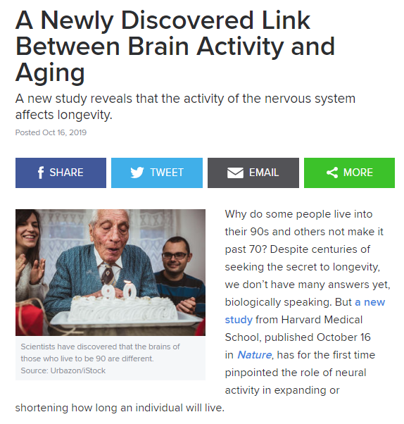 Tormead_Psycho's tweet photo. Making links with the news: understanding the importance of those inhibitory neurochemicals - could serotonin and GABA be the key to longer life? #HPLEdu https://t.co/Nz5W9DyoUh