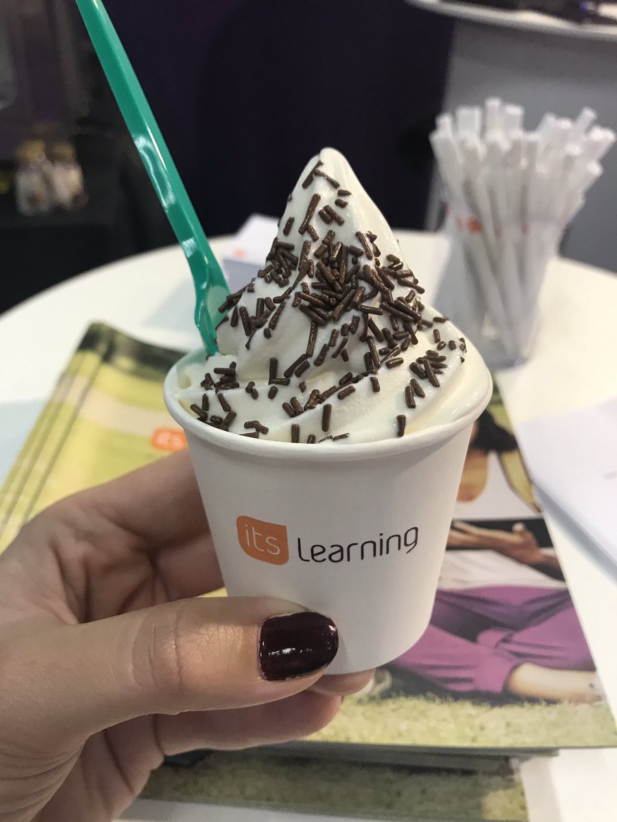itslearningSE's tweet photo. Sugen på glass efter lunch? Besök oss i monter D:15! 🍦💜 #itslearning @SettSyd https://t.co/81zDyMpKGL