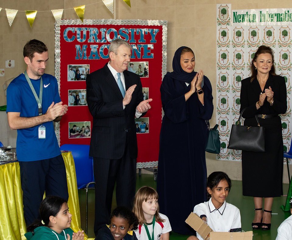 INJAZQatar's tweet photo. INJAZ Qatar & Boeing celebrated the successful launch of "Curiosity Machine", a Science, Technology, Engineering, & Mathematics (STEM) program, created by Technovation at Newton International School.
#Boeing #Technovation #STEM #CuriosityMachine https://t.co/MLPmxFlPiH