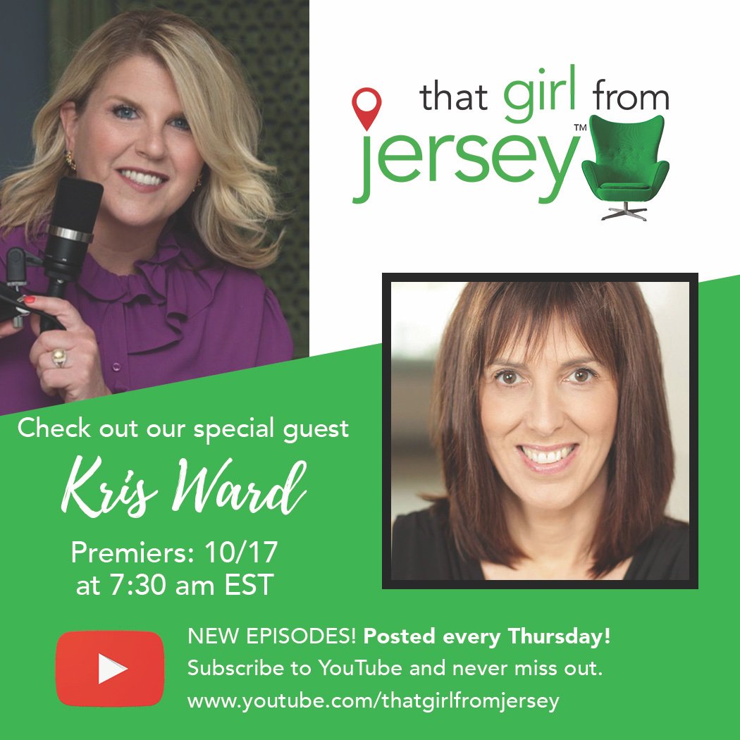 ErinSaxton's tweet photo. Don't forget this morning, Thursday, Oct 17 at 7:30am EST on @youtube @krisward will be in the green chair! Turn on your notifications and don’t forget to subscribe by clicking the link in my bio!! #TGFJ #Thatgirlfromjersey #thegreenchair #tonight #linkinbio https://t.co/GQofJJpEBG