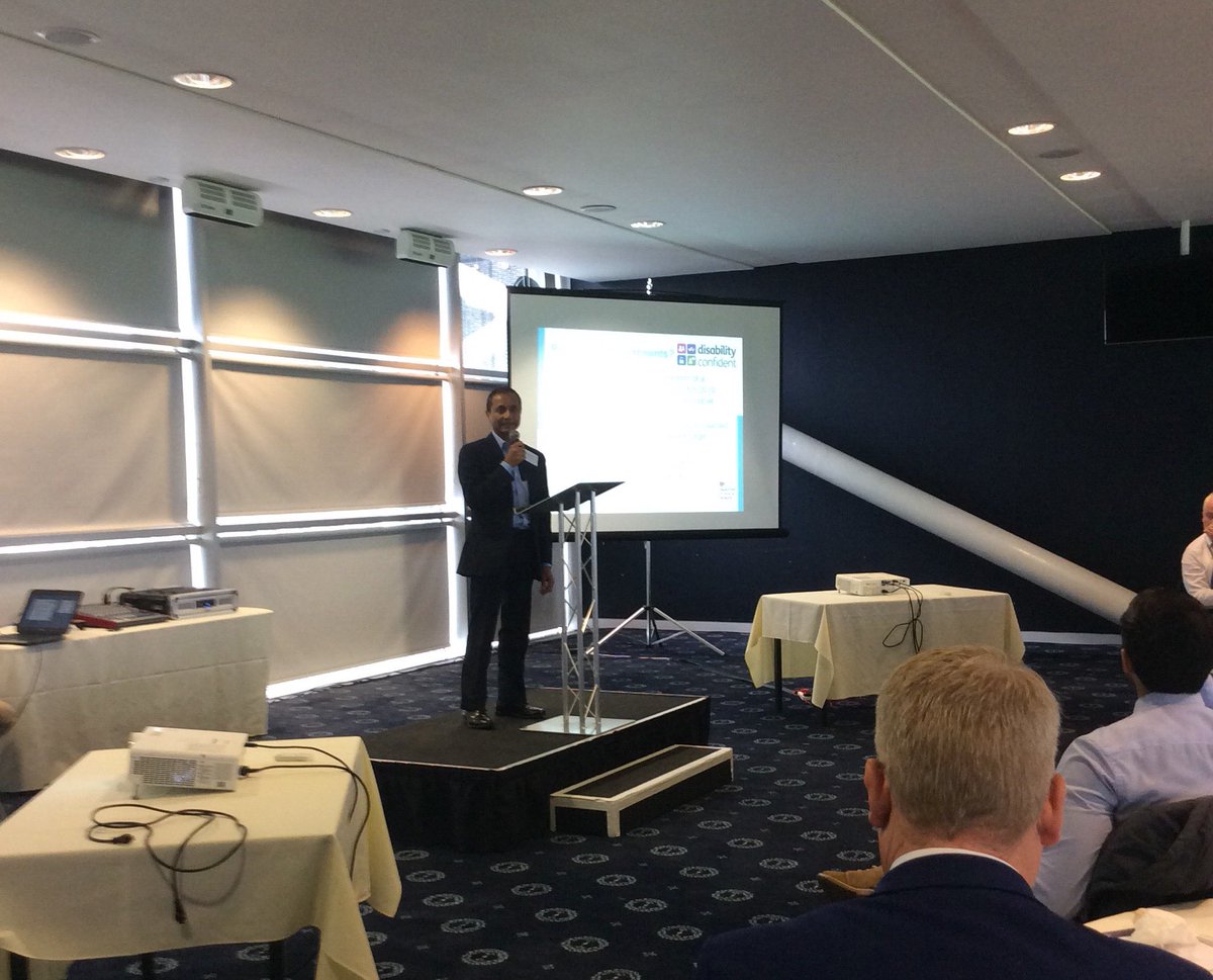 wellbeing_wb's tweet photo. Rajesh Shah of @DWP talking about their scheme, Access to Work which helps to remove the barriers that those with disabilities face when accessing work. #healthyworkWB https://t.co/2HLG3i9mHW