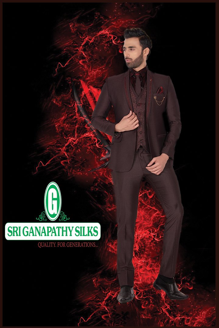 Ganapathysilks's tweet photo. this is a rich, casual,party , &amp; formal blazer collection at sri ganapathy silks. the power of man.brave look. the maroon blazer. we have various of color collection. #sriganapathysilks #newcollections #tharbaardewali #blazercollection #welcomeoffer #dewali2019 #dewali https://t.co/XmIt71tdPs