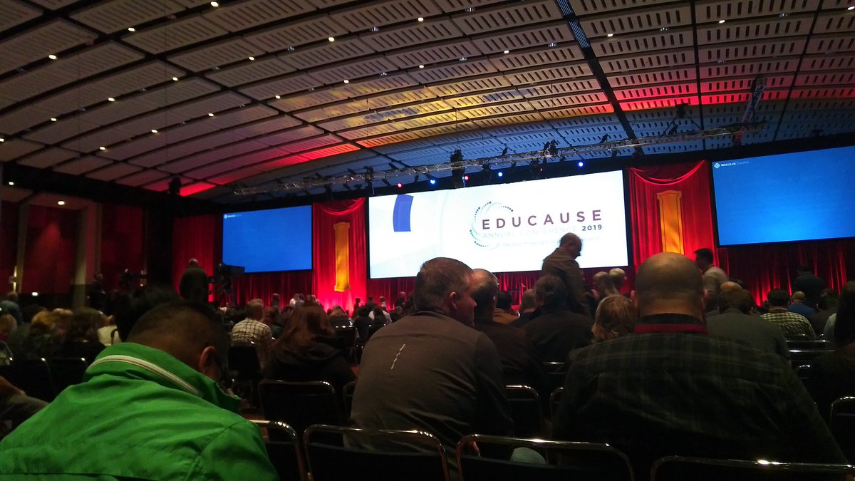 ErnaKotkamp's tweet photo. Getting ready for the last keynote by @reshmasaujani founder of Girls Who Code on Closing the Gender Gap in Technology. Happy to see there was much attention at #EDU19 #educause19 for Diversity Equity and Inclusion (DEI) in many forms! https://t.co/dtGFoDQAiK